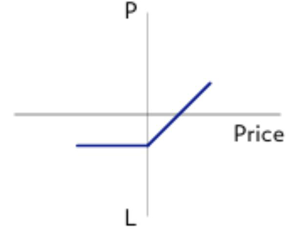 Original long call profit and loss graph